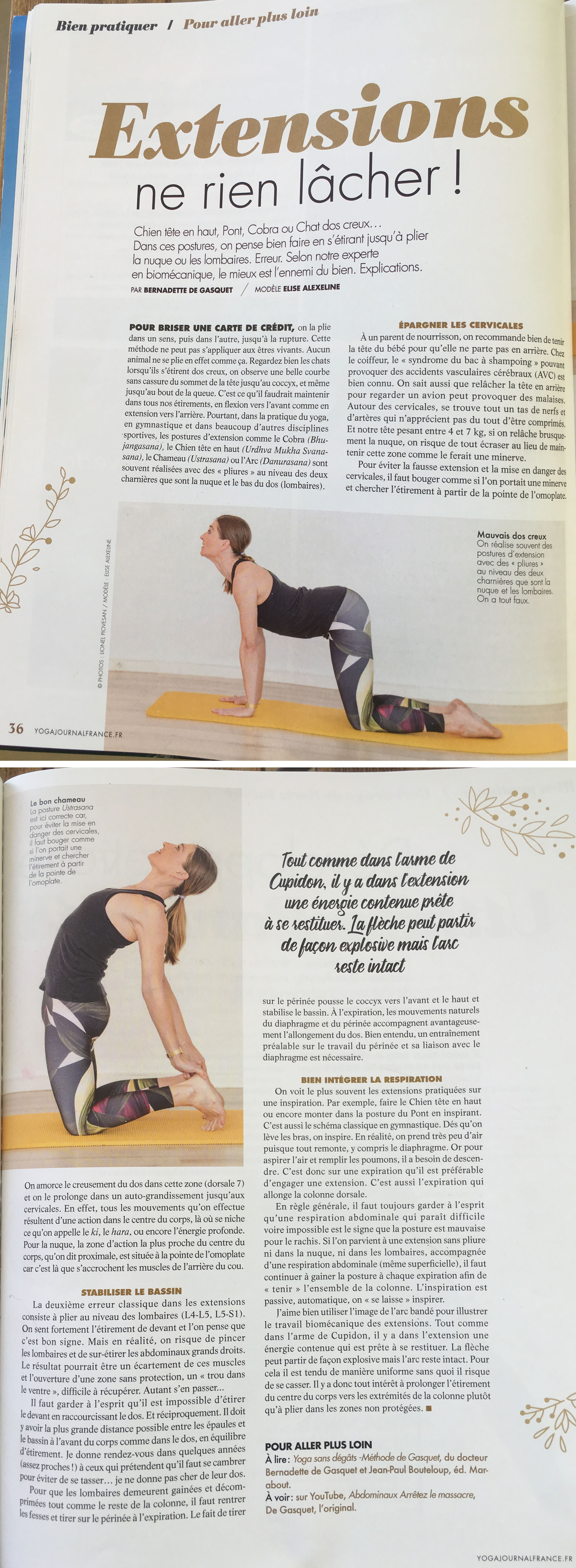 Yoga Journal France Avril 2018 Article Elise Alexeline